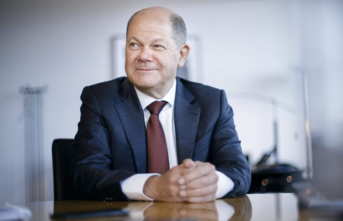 Geheimnis im Büro von Olaf Scholz.