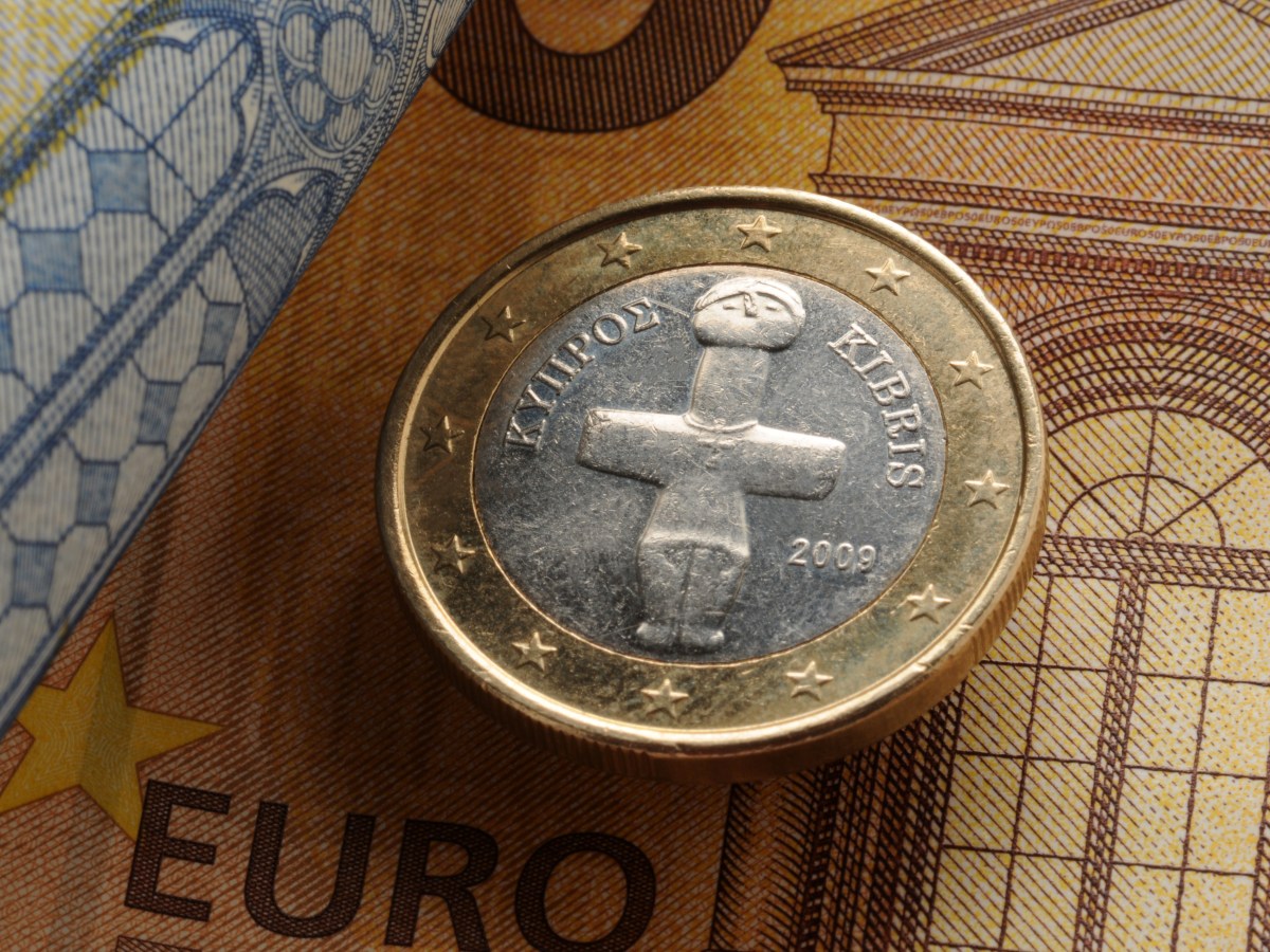 1 Euro Münze aus Zypern