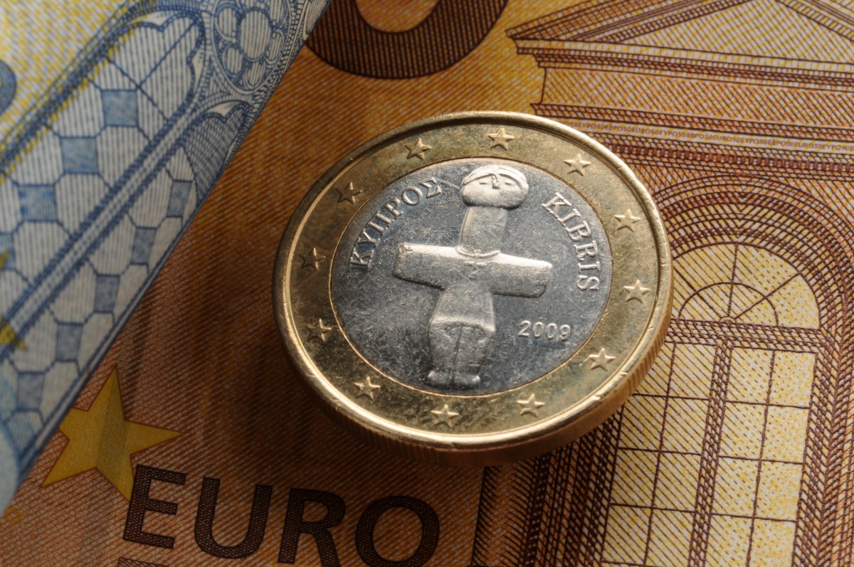 1 Euro Münze aus Zypern