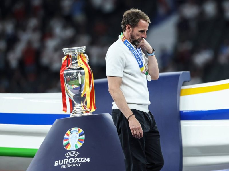Muss Gareth Southgate seinen Platz als englischer Nationaltrainer nun räumen? Die bittere Finalniederlage könnte sein letzter Auftritt gewesen sein.