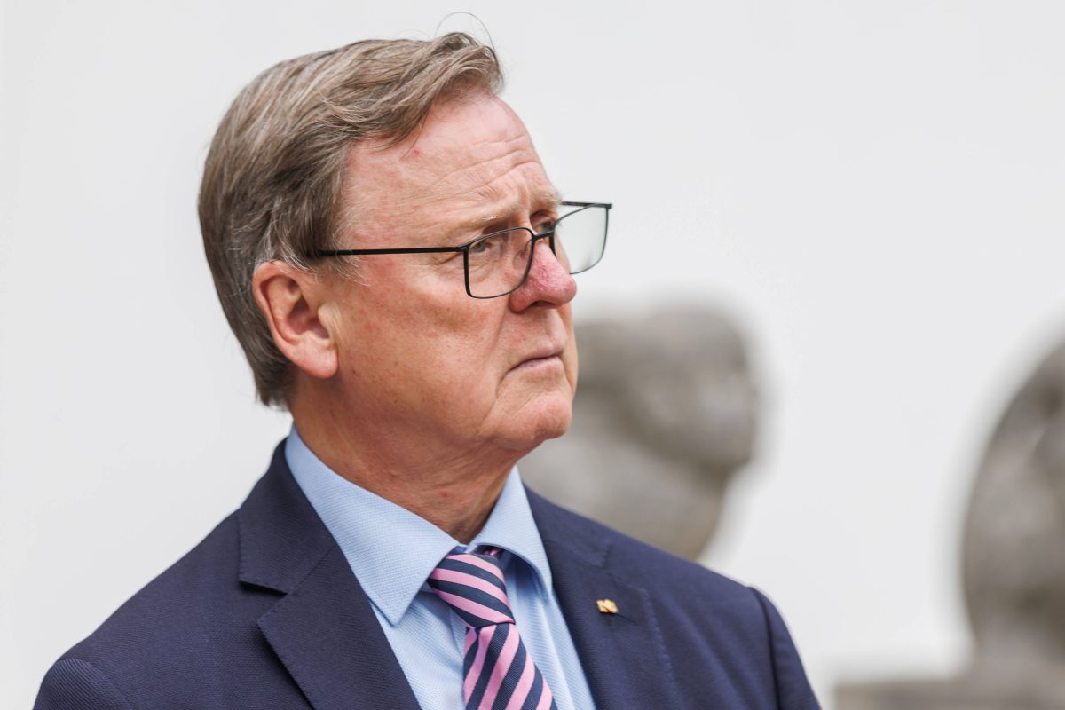 Bodo Ramelow vor der ThÃ¼ringen-Wah.