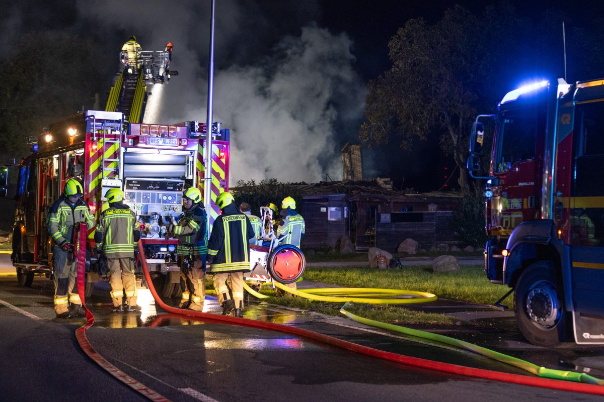 Wohnhaus in Alpen nach Explosion