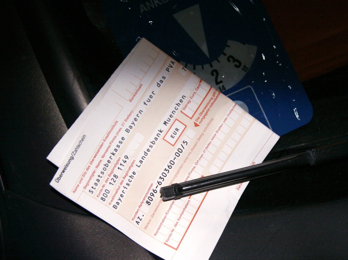 BuÃŸgeld: Parkscheibe
