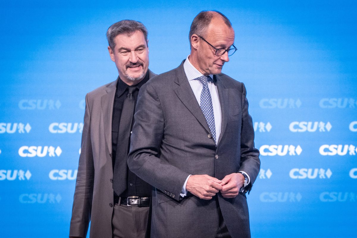 Markus SÃ¶der und Friedrich Merz