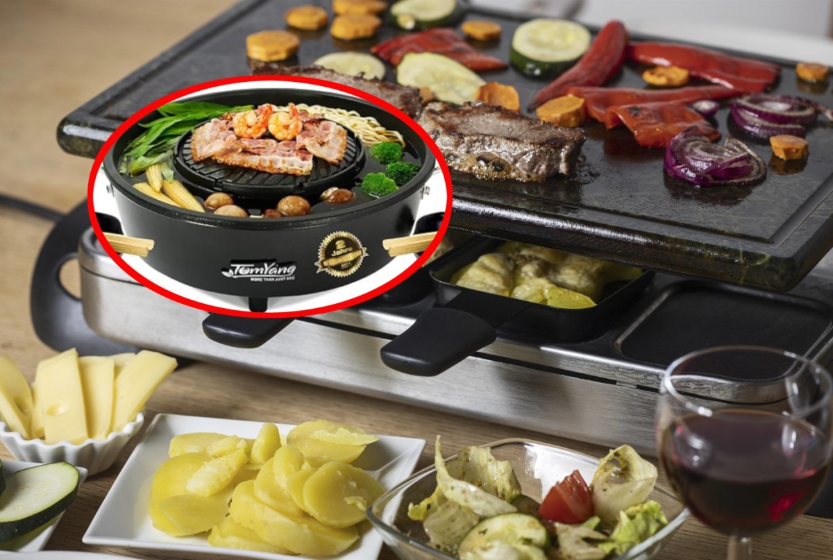 Ein Hotpot steht als Alternative zu Raclette und Fondue zur VerfÃ¼gung