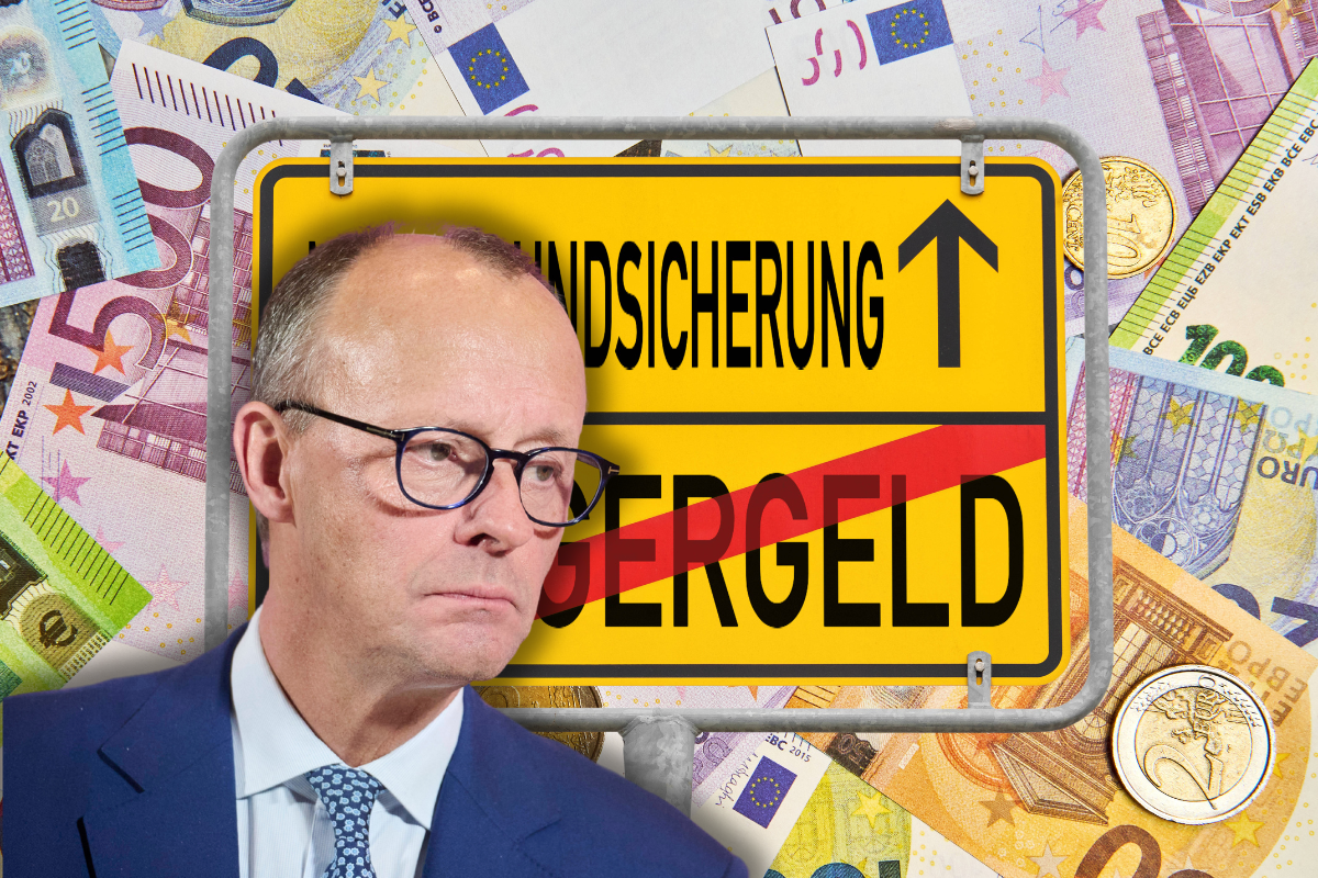 CDU-Chef Friedrich Merz wird fÃ¼r seine BÃ¼rgergeld-PlÃ¤ne kritisiert.