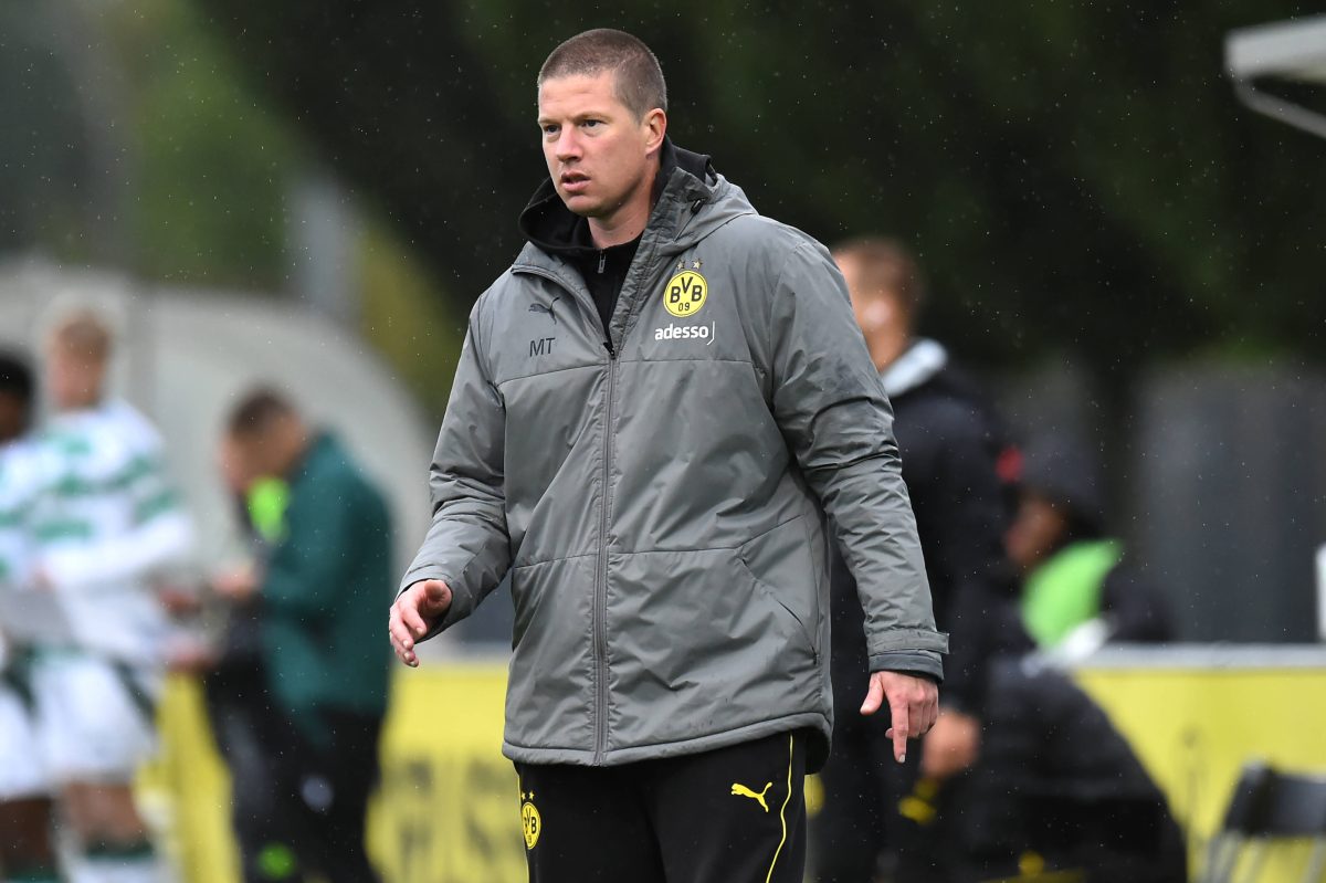 Mike Tullberg coacht Borussia Dortmund im kommenden Spiel.