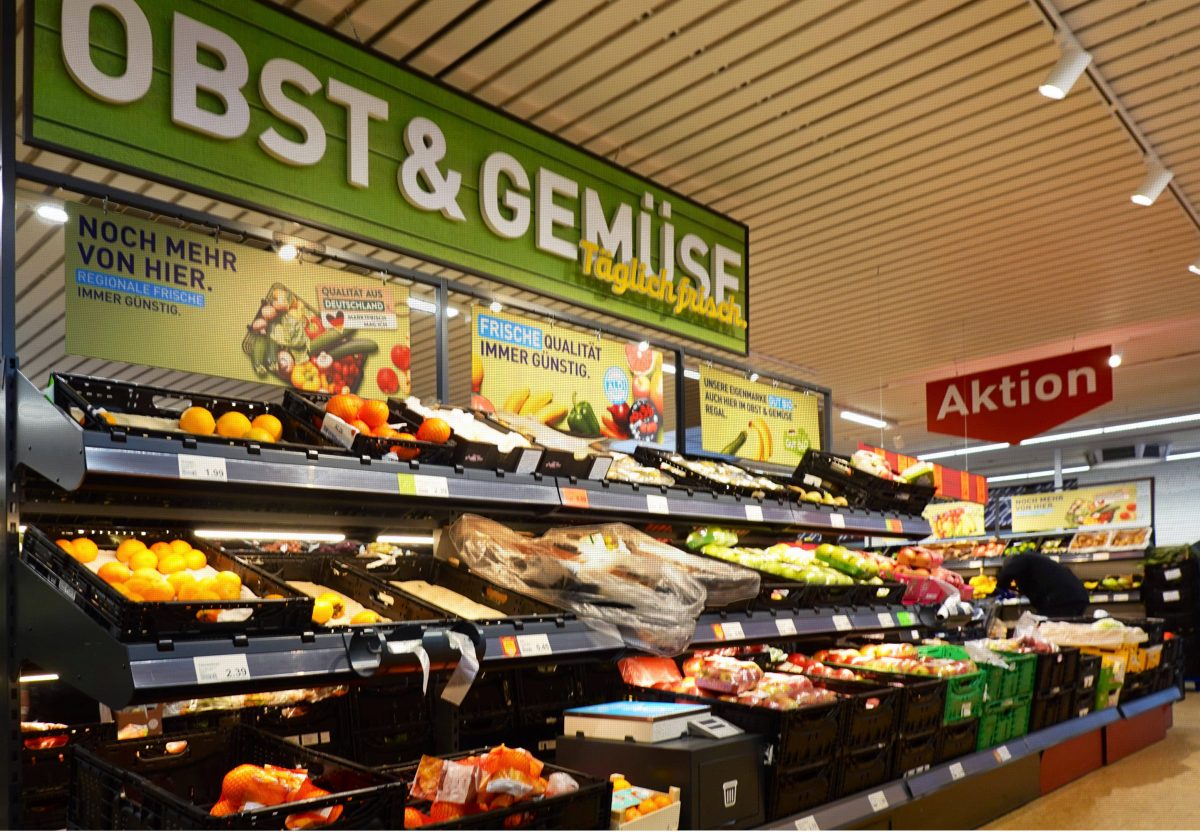 Der Obst- und Gemüsebereich bei Aldi Nord. (Symbolfoto)