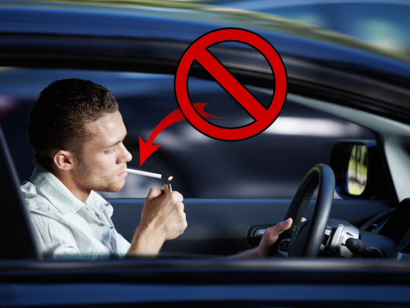 Bußgeld - Rauchen im Auto