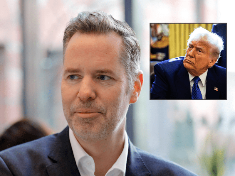 FDP-Mann Dürr lässt sich wie Trump bei McDonalds ablichten.