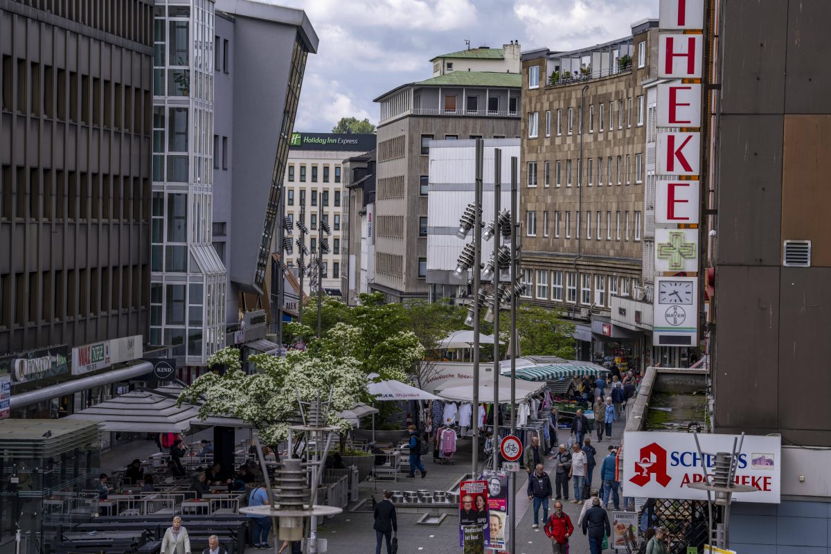 Die Innenstadt von Mülheim.