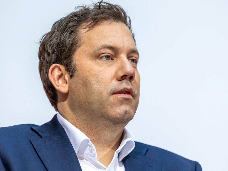 Lars Klingbeil, Parteivorsitzender der SPD, bei einer Pressekonferenz der SPD im Willy-Brandt-Haus in Berlin.