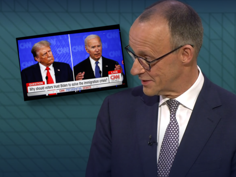 Merz übernimmt Trump-Strategie im TV-Duell.