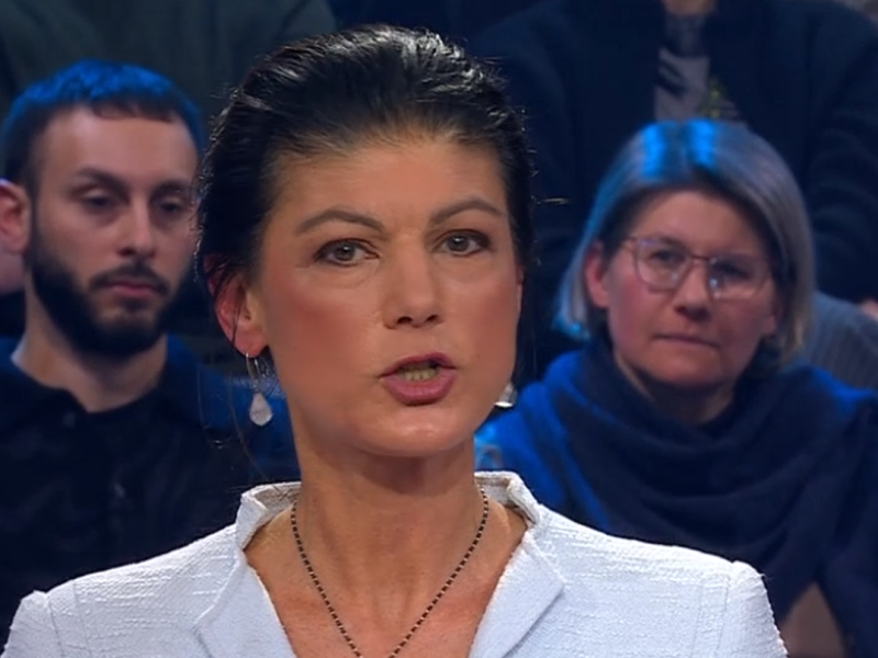 Sahra Wagenknecht im Wagenknecht im ZDF-Talk 